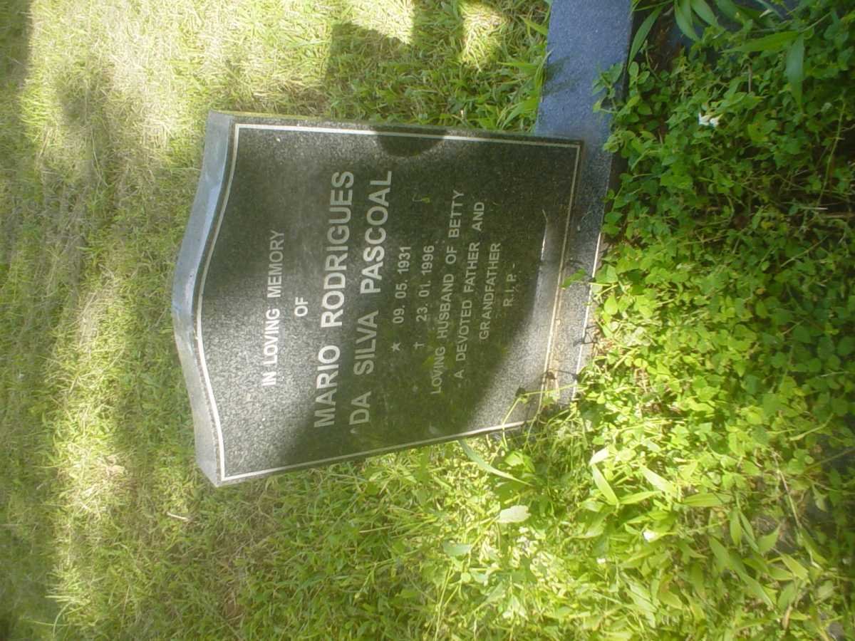 PASCOAL Mario Rodrigues Da Silva 1931-1996