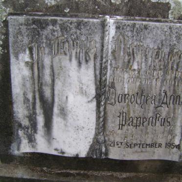 PAPENFUS Dorothea Anna -1954