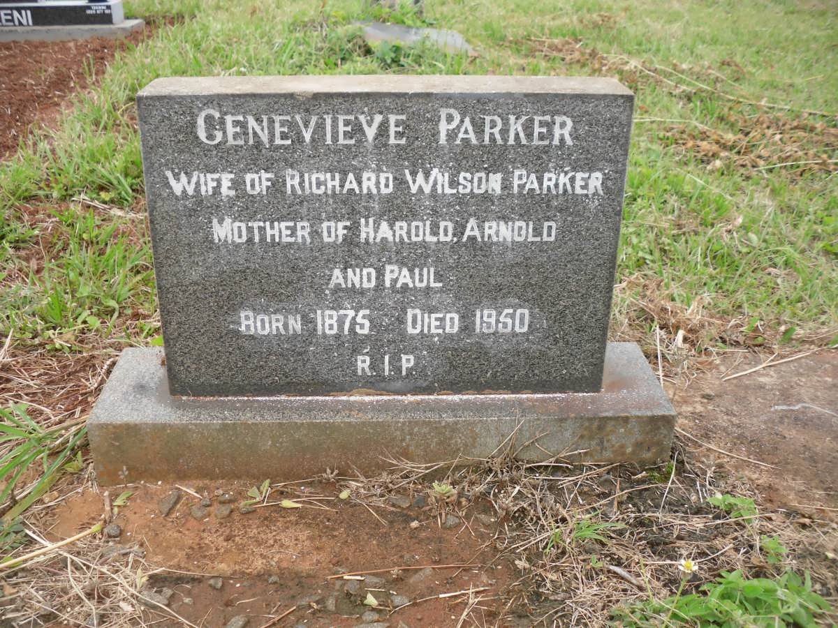 PARKER Genevieve 1875-1950