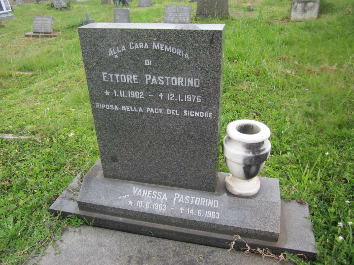 PASTORINO Ettore 1902-1976 :: PASTORINO Vanessa 1963-1963