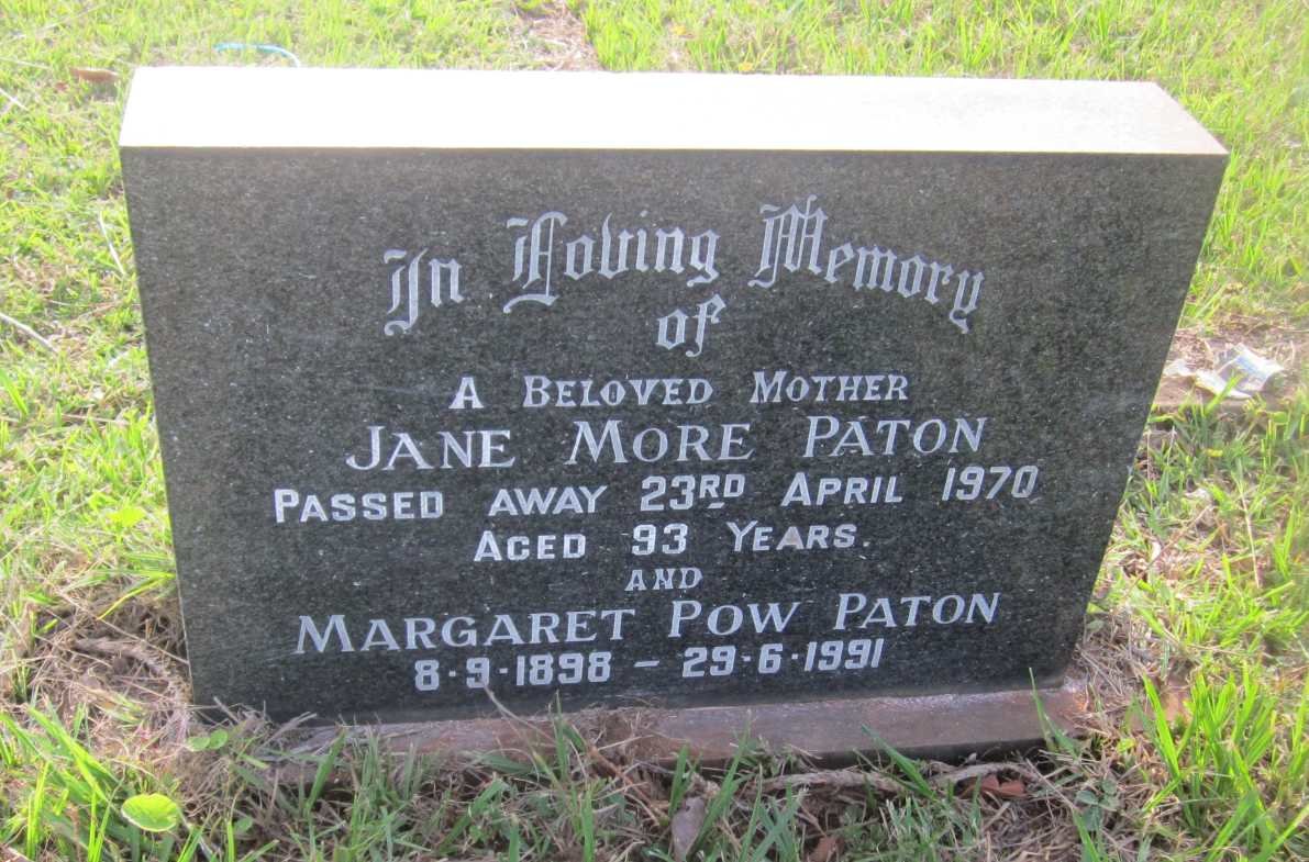 PATON Jane More -1970 :: PATON Margaret Pow 1898-1991