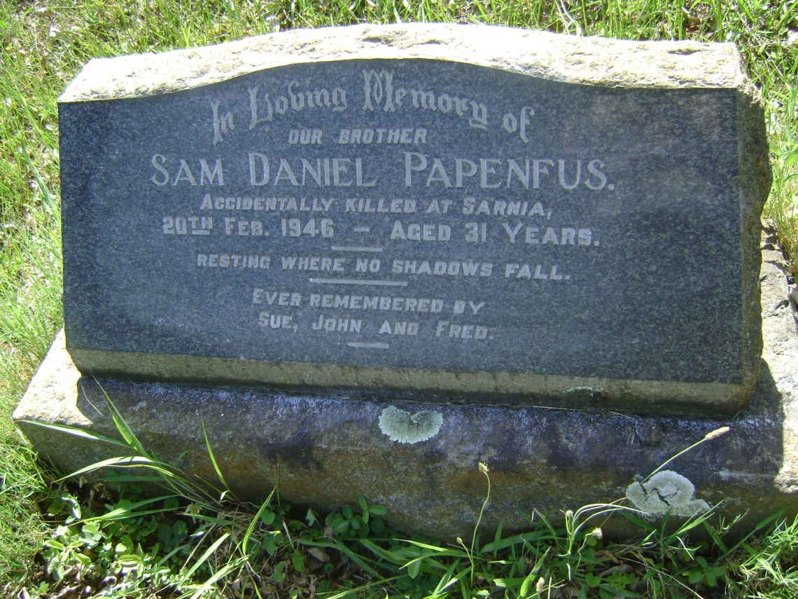PAPENFUS Sam Daniel -1946