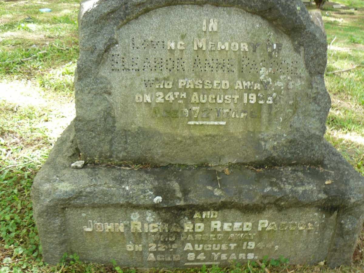 PASCOE John Richard Reed -1944 &amp;  Eleanor Anne -1935