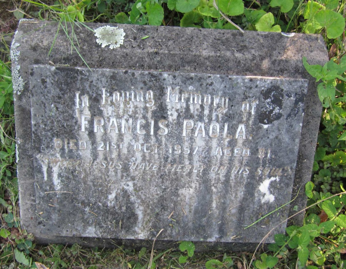 PAOLA Francis -1957