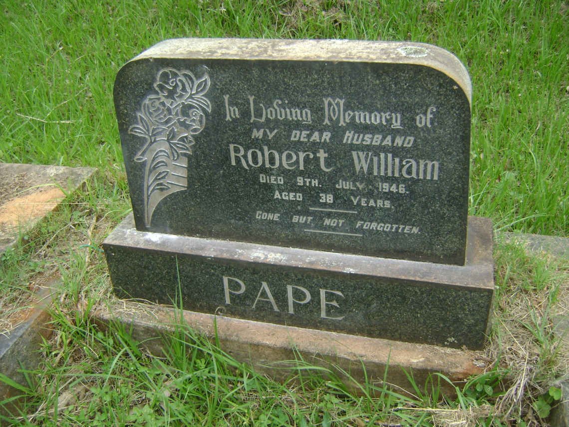 PAPE Robert William -1946