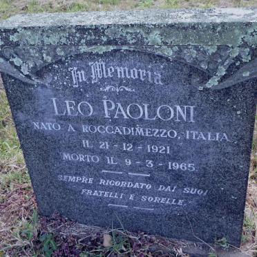 PAOLONI Leo 1921-1965
