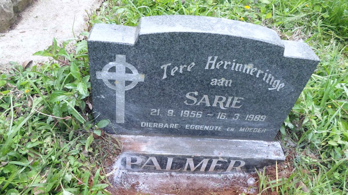 PALMER Sarie 1956-1989