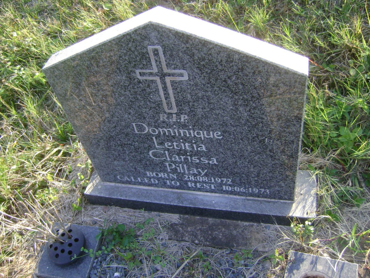 PILLAY Dominique Letitia Clarissa 1972-1973