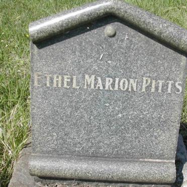 PITTS Ethel Marion