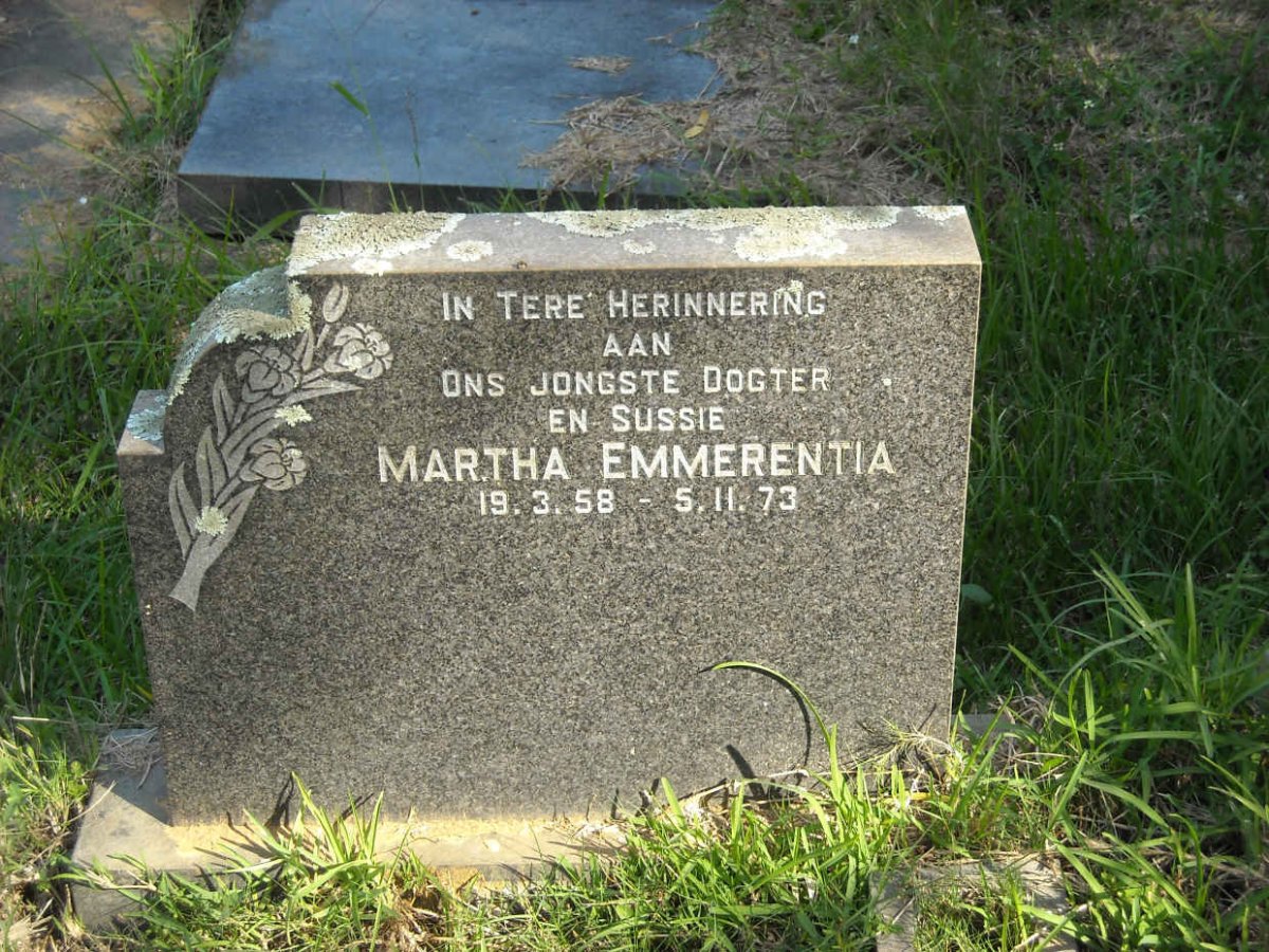 PIETERS Martha Emmerentia 1958-1973