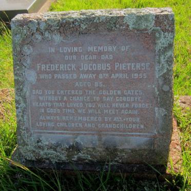 PIETERSE Frederick Jacobus -1955
