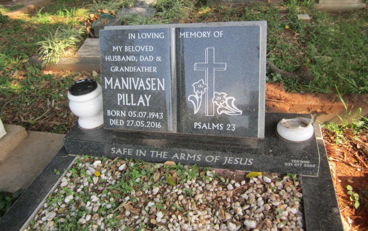 PILLAY Manivasen 1943-2016