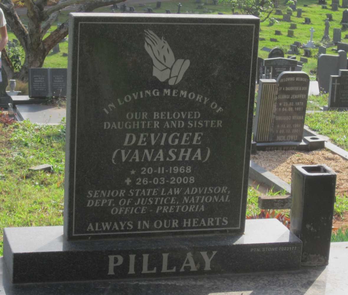 PILLAY Devigee 1968-2008