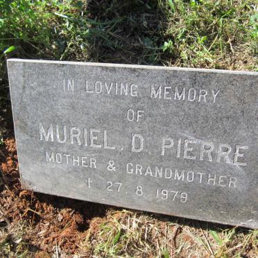PIERRE Muriel D. -1979