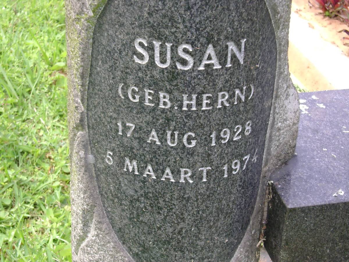 PIENAAR Susan nee HERN 1928-1974