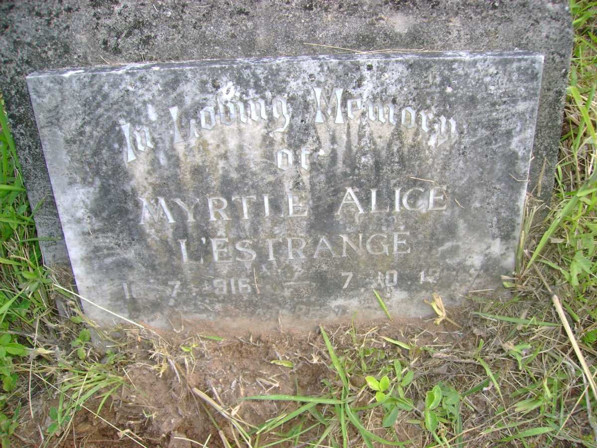 PITTAM John Edward Clarke -1937 &amp; Violet Mary -1957 :: L’ESTRANGE Myrtle Alice 1916-1966