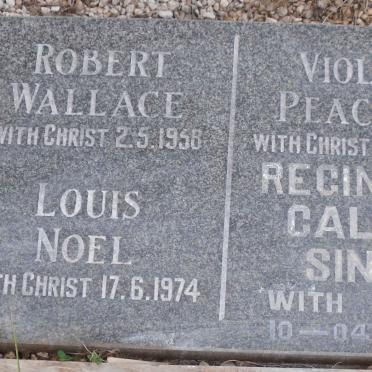 NOEL Louis -1974 :: PEACHEY Violet -1964 :: SINGH Reginald Calvin -1991 :: WALLACE Robert -1958