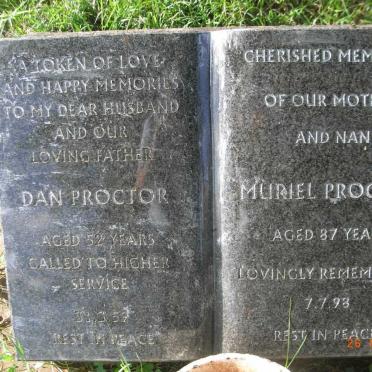 PROCTOR Dan -1959 &amp; Muriel -1998