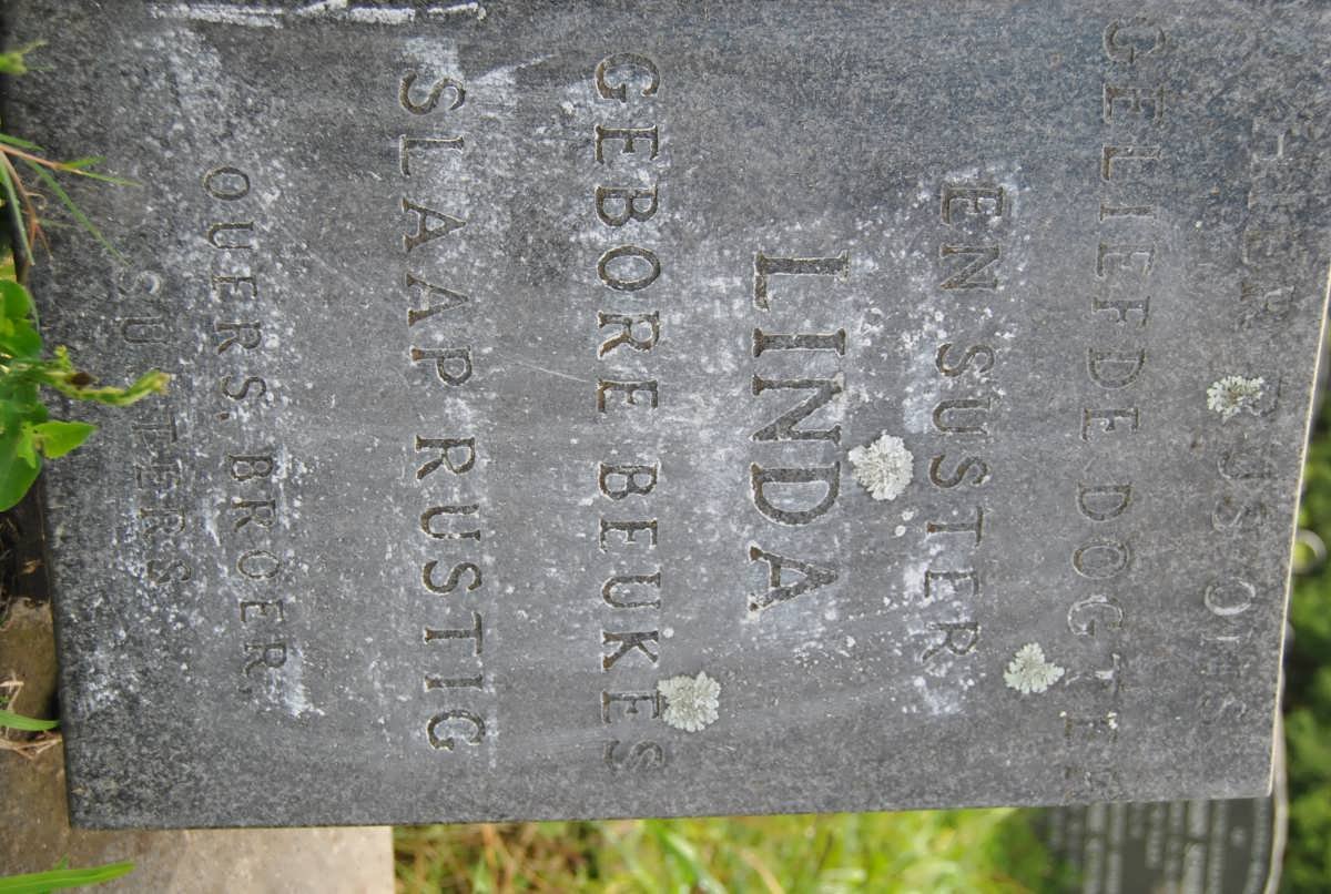 PRETORIUS Linda Elizabeth nee BEUKES 1954-1974