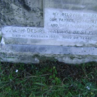 PERN Joseph Desire Maurice, de St. -1980 &amp; Marie Therese Lucy -1951
