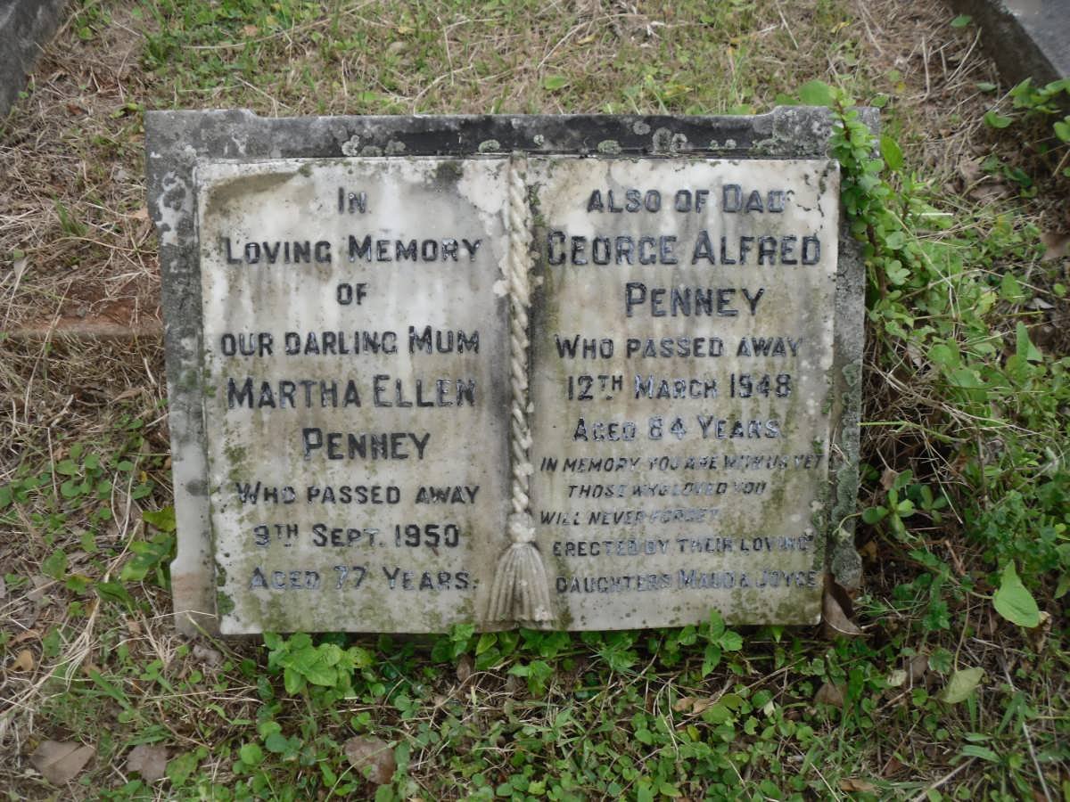 PENNY George Alfred -1948 &amp; Martha Ellen -1950