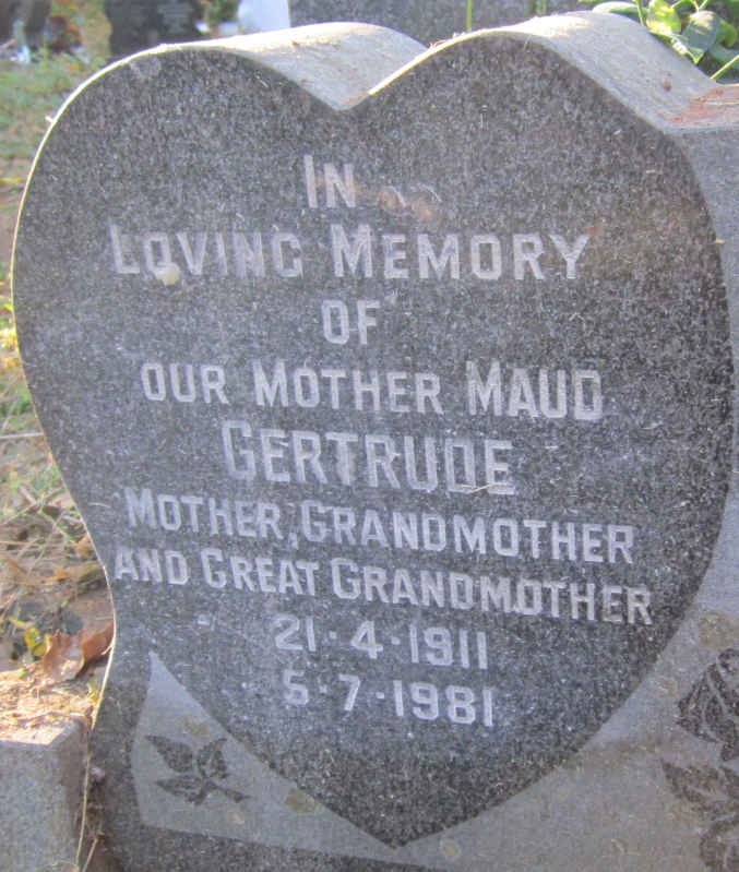 POPE Maud Gertrude 1911-1981
