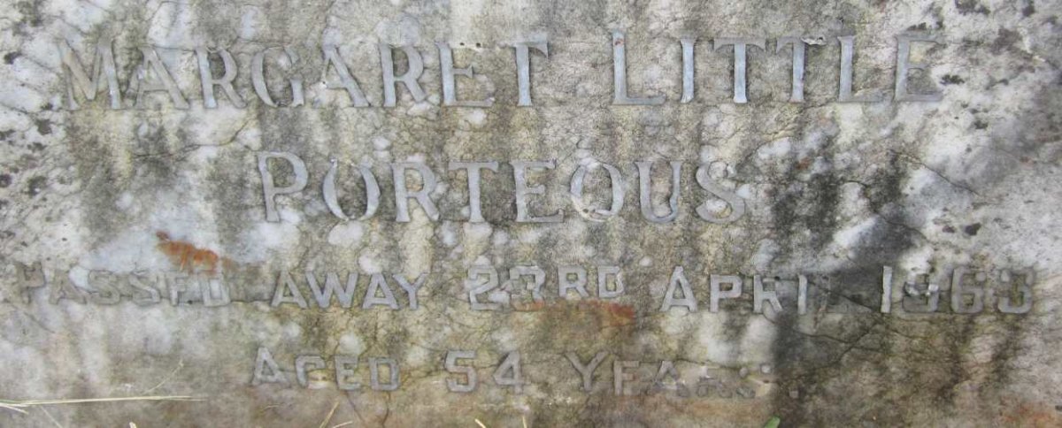 PORTEOUS Margaret Little -1963
