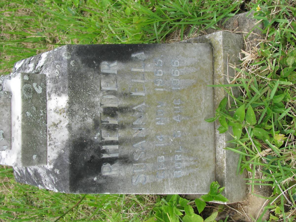 RHEEDER Susanna Ella 1965-1966