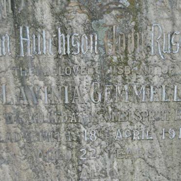 RUSSOUW John Hutchinson -1913 :: GEMMELL John -1931