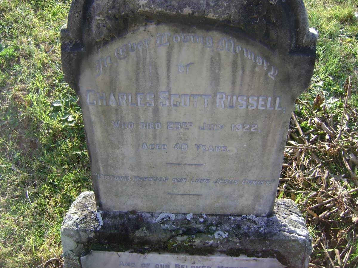 RUSSELL Charles Scott -1922 &amp; Grace Eileen -1962