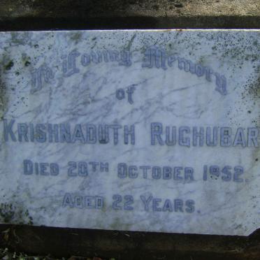 RUGHUBAR Krishnaduth -1952