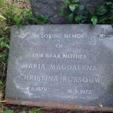 RUSSOUW Maria Magdalena Christina 1879-1972