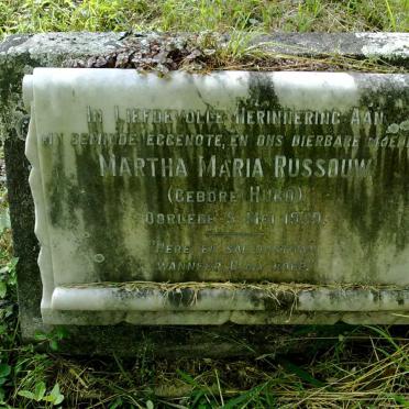 RUSSOUW Martha Maria nee HUGO -1939