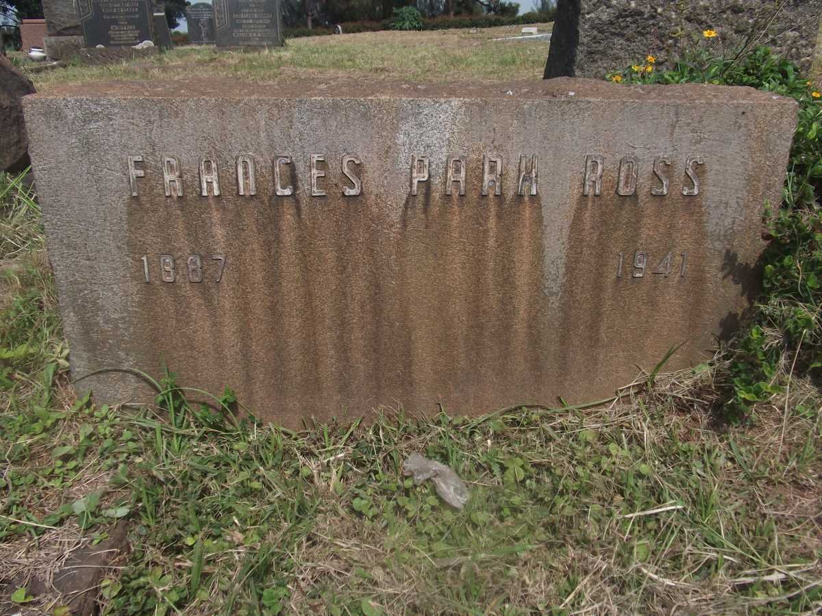 ROSS Frances Park 1887-1941