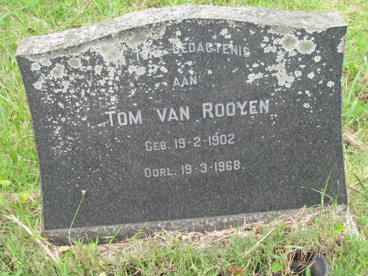 ROOYEN Tom, van 1902-1968