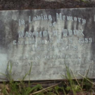 ROUX Raymond D. -1959