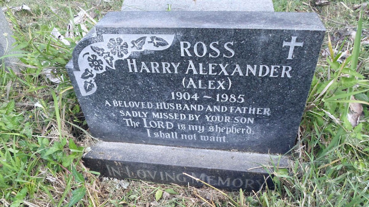 ROSS Harry Alexander 1904-1985