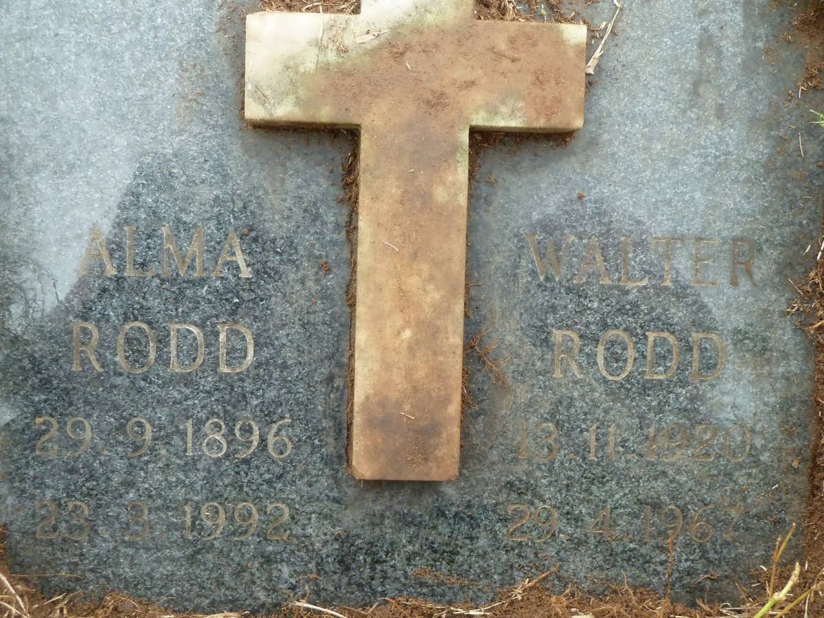 RODD Walter 1920-1967 :: RODD Alma 1896-1992