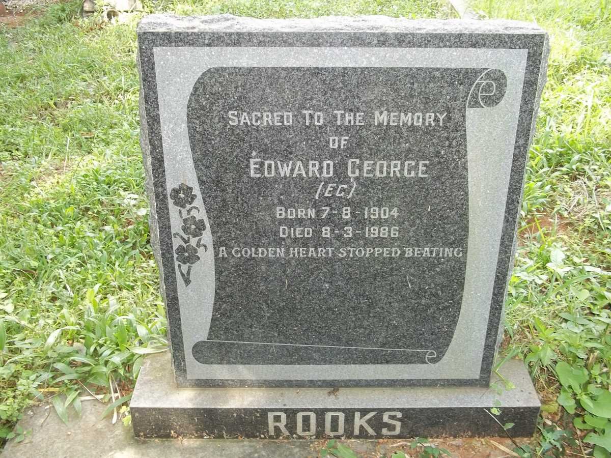 ROOKS Edward George 1904-1986 :: ROOKS Noel Arthur Stephen Eugene -1958 :: ROOKS Andrew Stephen -1929 &amp; Emily -1942