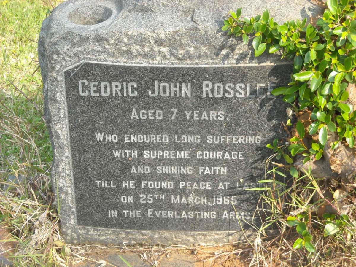 ROSSLEE Cedric John -1965