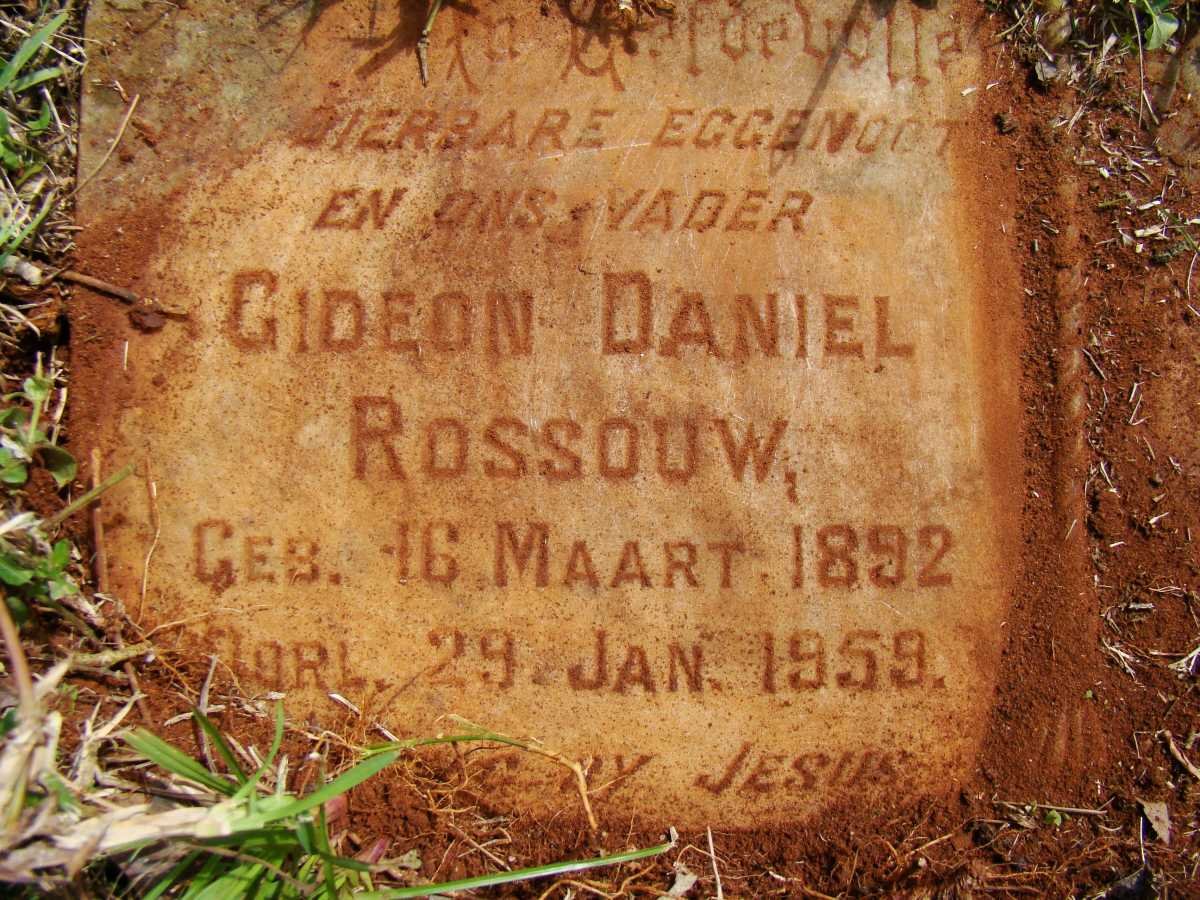 ROSSOUW Gideon Daniel 1892-1959
