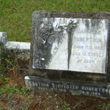 ROBERTSON Sarah S. 1888-1950 :: ROBERTSON D'Arthur Sylvester 1910-1964