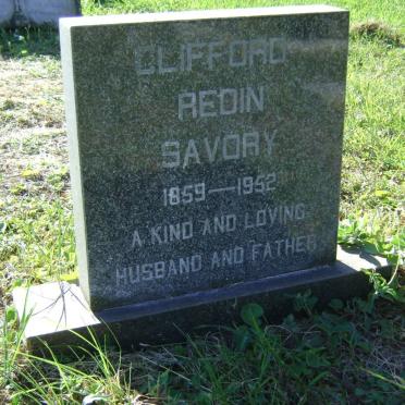 SAVORY Clifford Redin 1858-1952