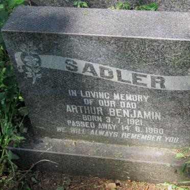 SADLER Arthur Benjamin 1921-1980