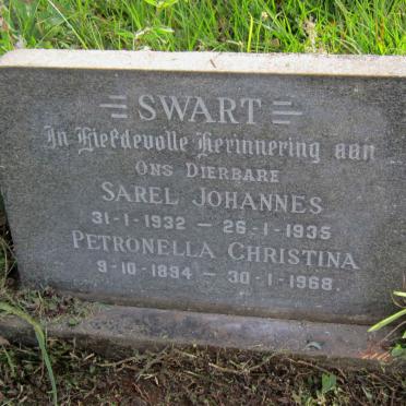 SWART Petronella Christina 1894-1968 :: SWART Sarel Johannes 1932-1935