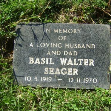 SEAGER Basil Walter 1919-1970