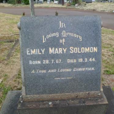 SOLOMON Emily Mary 1867-1944