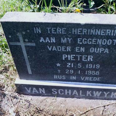 SCHALKWYK Pieter, van 1919-1988