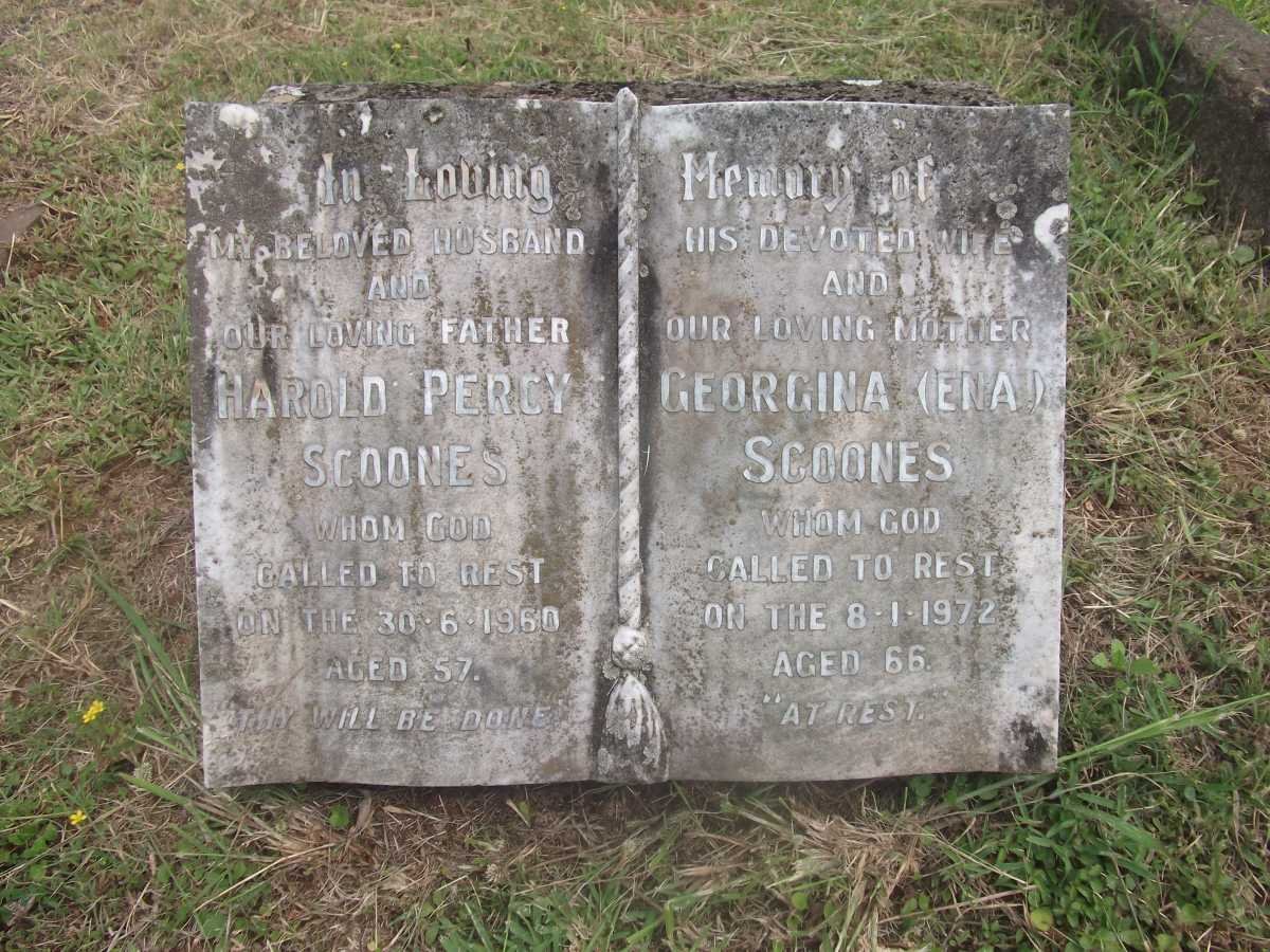 SCOONES Harold Percy -1960 &amp; Georgina -1972