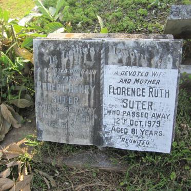 SUTER Robert Henry -1958 &amp; Florence Ruth -1979